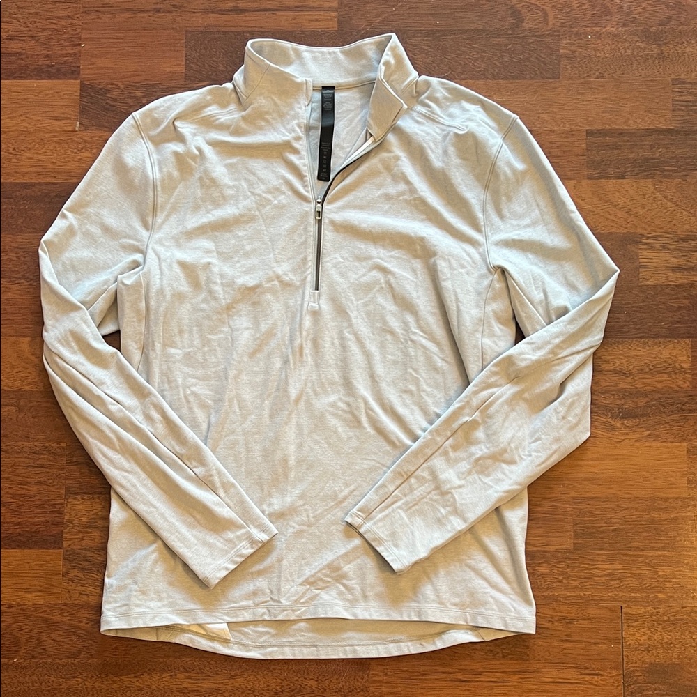 lululemon athletica Light Gray Quarter-Zip Sweatshirt